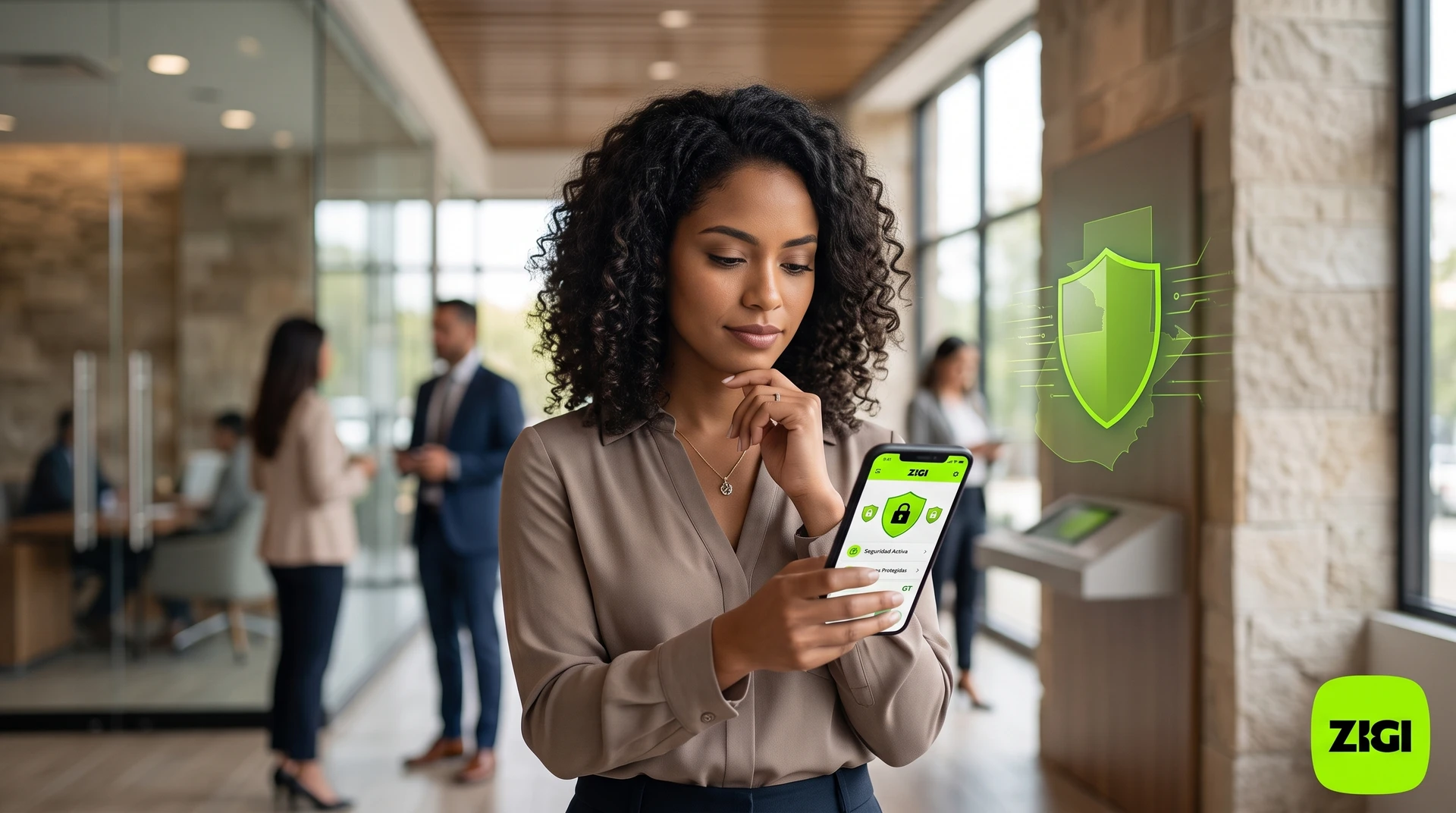 Cuenta bancaria digital protegida con biometría en el celular, en Guatemala.